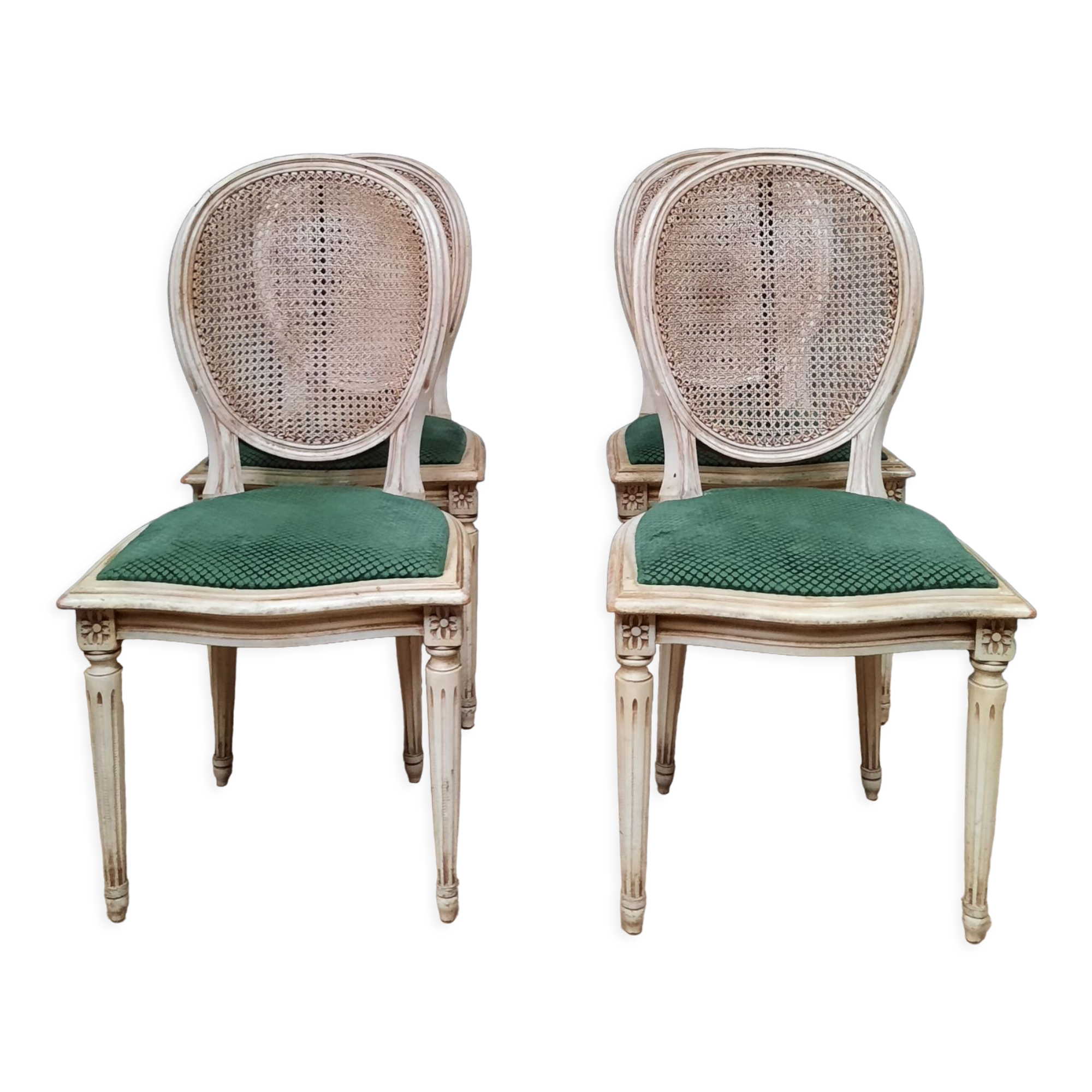 Suite of 4 Louis XVI style chairs