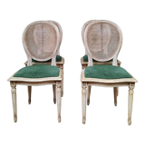 Suite of 4 Louis XVI style chairs