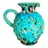 Pitcher vase, glazed ceramic, "fat lava", Charles Cart, 1960s