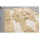 1970s Turkish Hand-Knotted Wool Cotton White Runner Rug 120X314