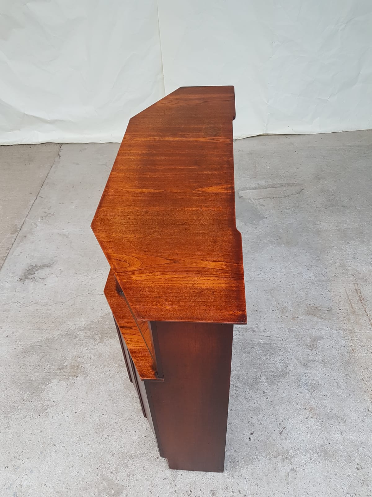 Vtg mid century teak cocktail home bar retro drinks cabinet