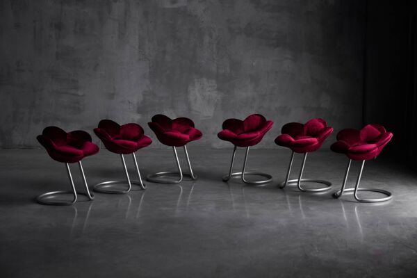 Tabourets Fleur Soshun par Masanori Umeda pour Edra, Italie, 1990s