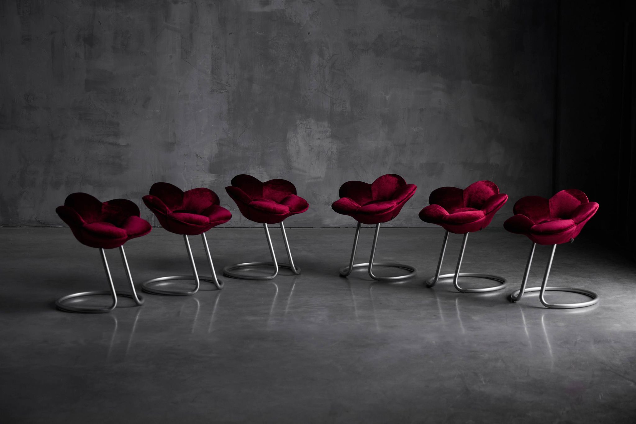 Tabourets Fleur Soshun par Masanori Umeda pour Edra, Italie, 1990s