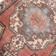 4x7 red & beige vintage rug, 122x207cm