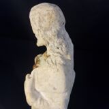 Plaster statue Sacred Heart of Jesus