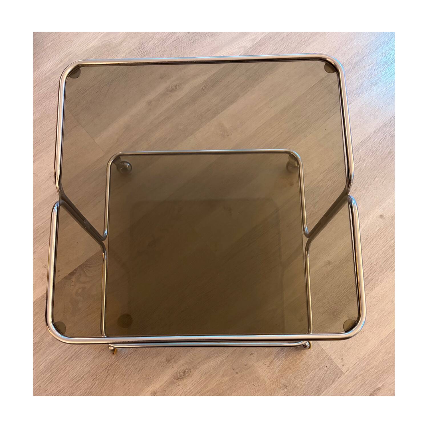 Smoked glass coffee table