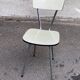 ETS khaki green formica chair Sanec Limoges