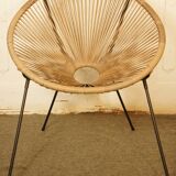 Armchair Acapulco scoubidou vintage