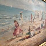 Antique oil painting signed R Wilson, early 20th century