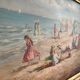 Antique oil painting signed R Wilson, early 20th century