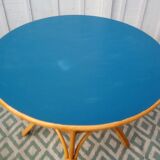 Rattan table 60s