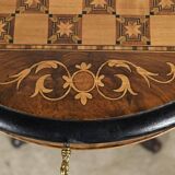 Trumpet Table for Work and Games, Walnut – Late 19th Century