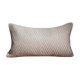 Rectangle cushion double sided rafia/lin