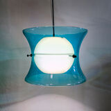 Italian hanging lamp in Murano glass from Vistosi, 1960s