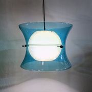 Italian hanging lamp in Murano glass from Vistosi, 1960s