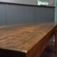 Table de ferme française antique en bois fruitier