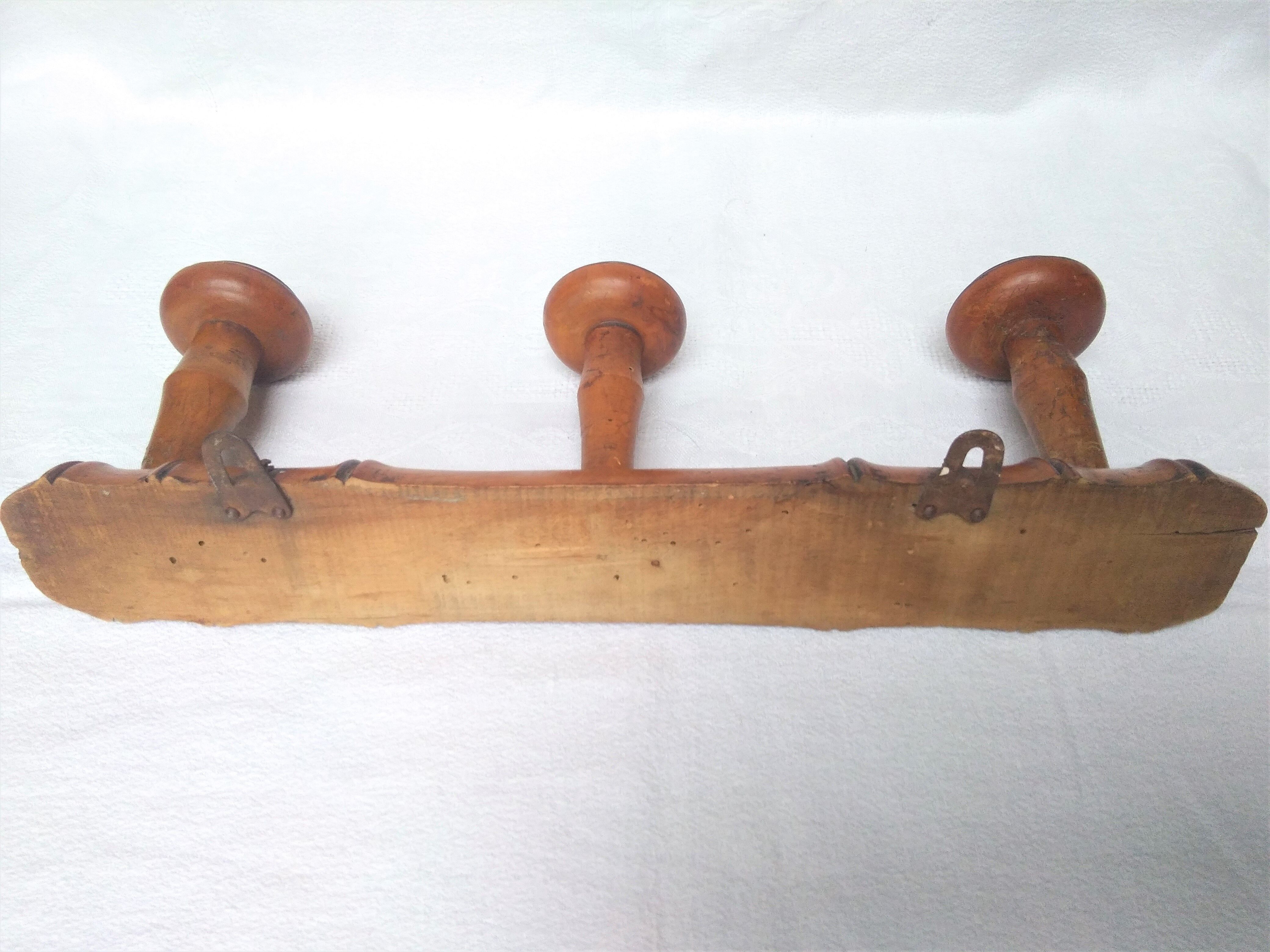 Old wall coat rack