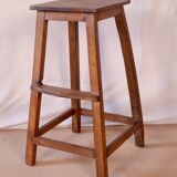 Old Burmese teak workshop top stool