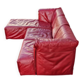 Corner sofa Cardigan by Vico Magistretti for Cassina, leather