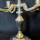 Exceptional pair of table candlesticks in fine silver, St. Médard Paris