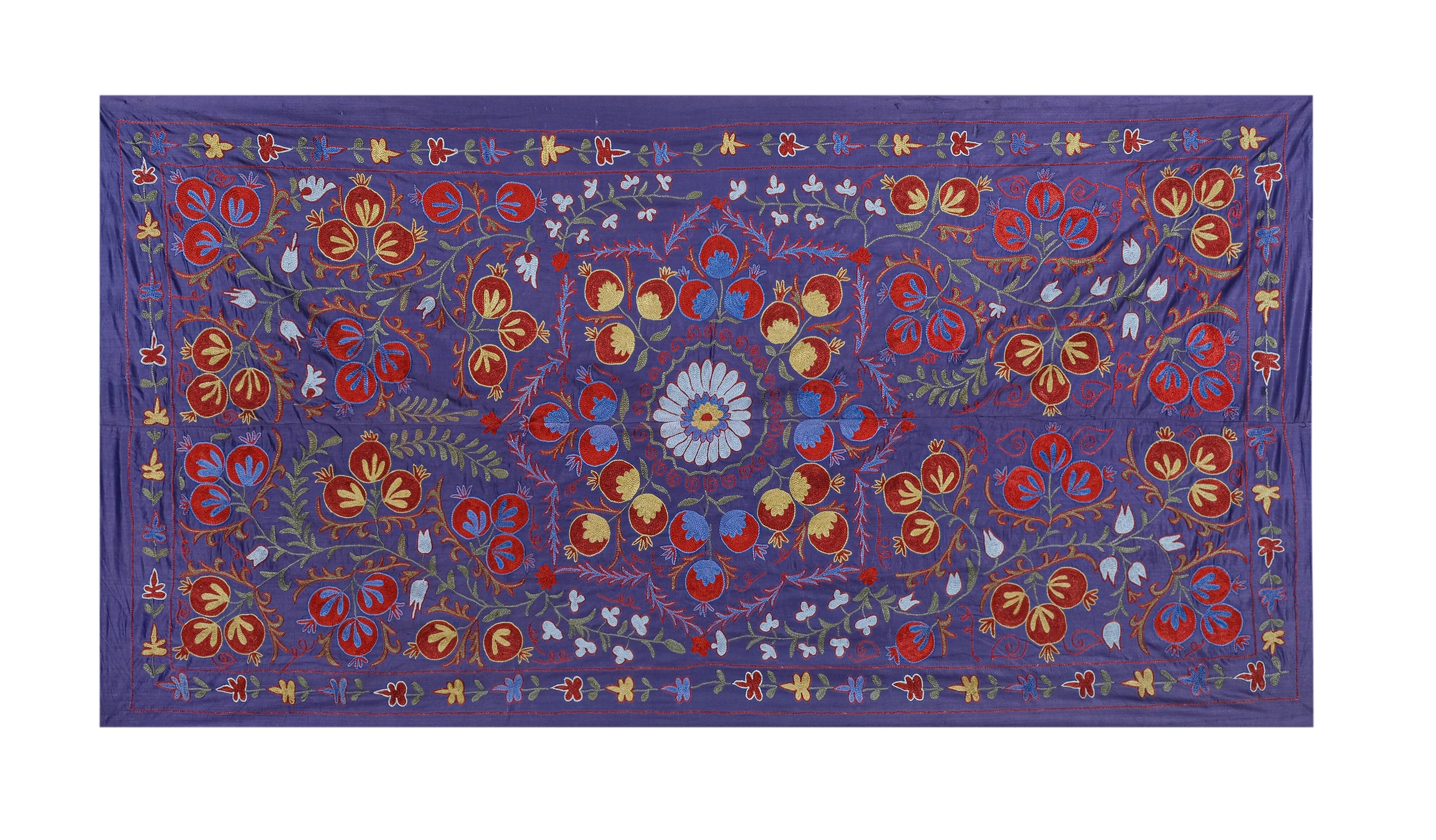 Hand knotted rug, vintage Turkish rug 104x192 cm