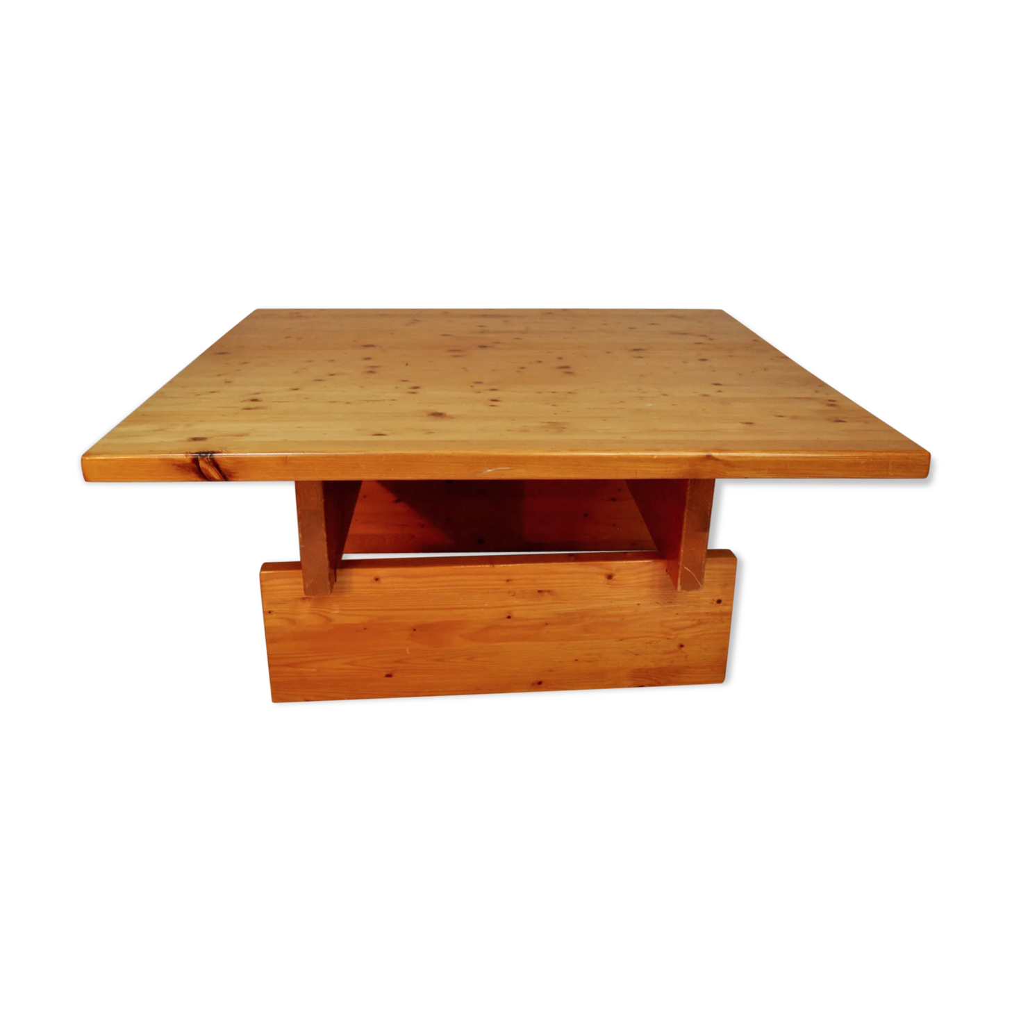 Scandinavian solid pine coffee table, Roland Wihelmsson, Sweden 1960