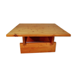 Scandinavian solid pine coffee table, Roland Wihelmsson, Sweden 1960