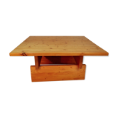 Scandinavian solid pine coffee table, Roland Wihelmsson, Sweden 1960