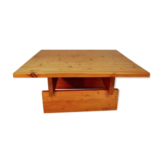 Scandinavian solid pine coffee table, Roland Wihelmsson, Sweden 1960