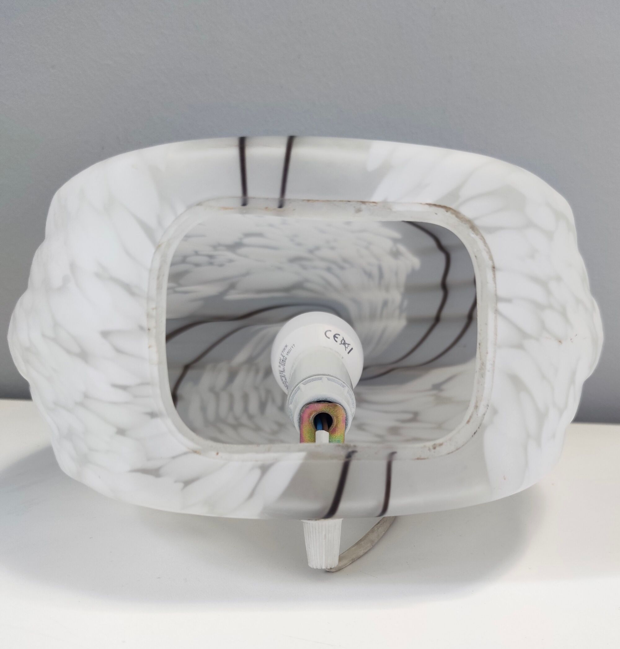 Postmodern murano glass table lamp
