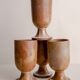 Set of 4 Mazagran stoneware mugs