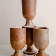 Set of 4 Mazagran stoneware mugs