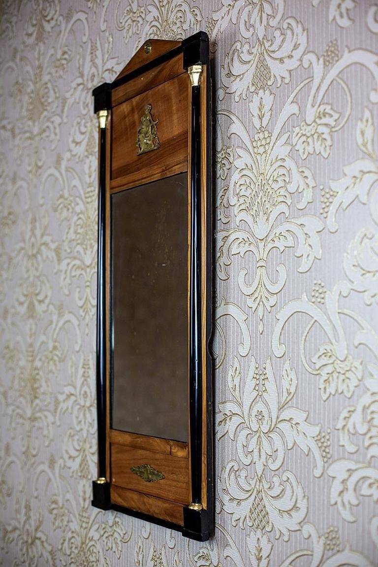 Antique Empire Mirror with Brass Elements