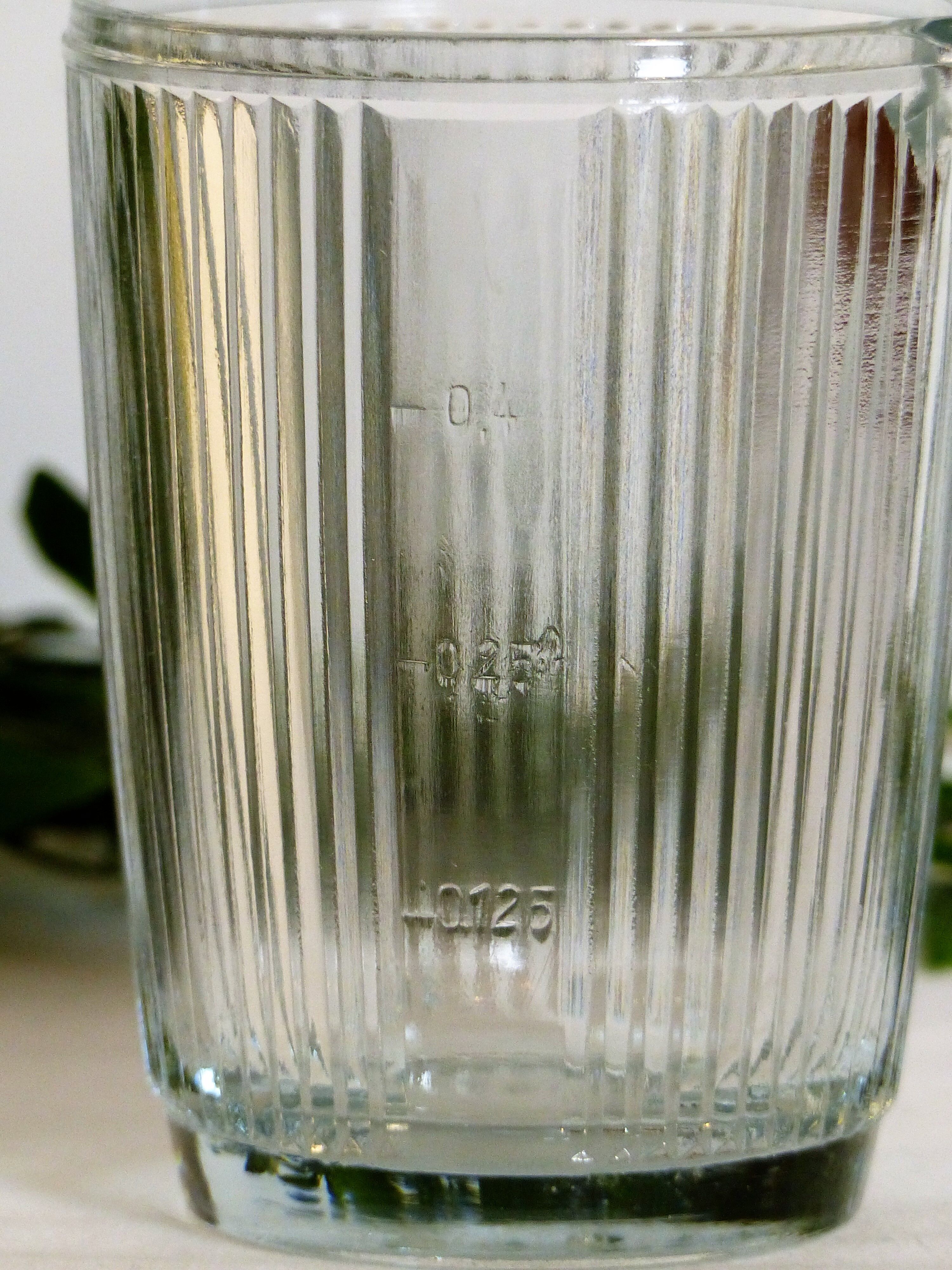 Vintage graduated doser glass