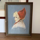 Portrait of lady in traditional costume