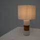 Scandinavian glass table lamp by Bent Nordsted for Tesco