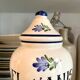 Fl apothecary jar. hand-painted earthenware anis