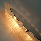 back lit wall MIRROR by schöninger acrylic frame ice glass decor 1960s 1970