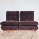 Paire de chauffeuses Roche Bobois