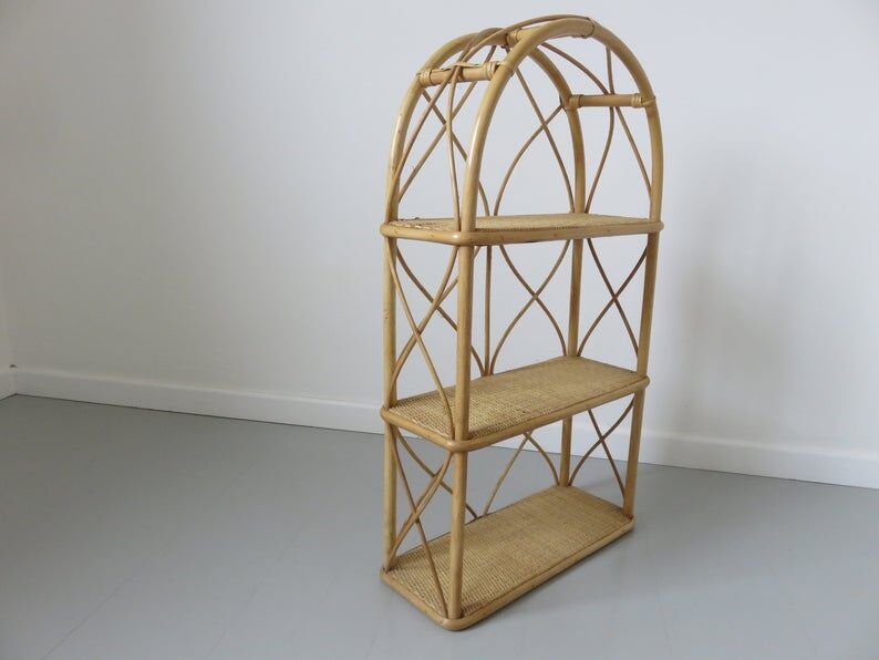 Bamboo rattan spread 60s 70s