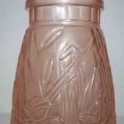 Orange art deco vase 30s