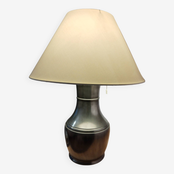 Pewter lamp base