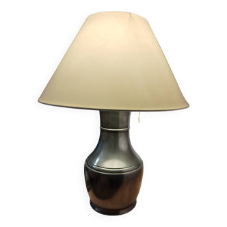 Pewter lamp base