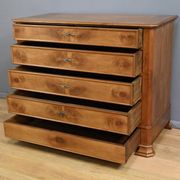 Cherry wood chest of drawers, Louis-Philippe style – 1900