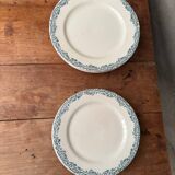 Green Fire Earth Set 6 large plates and 6 small plates