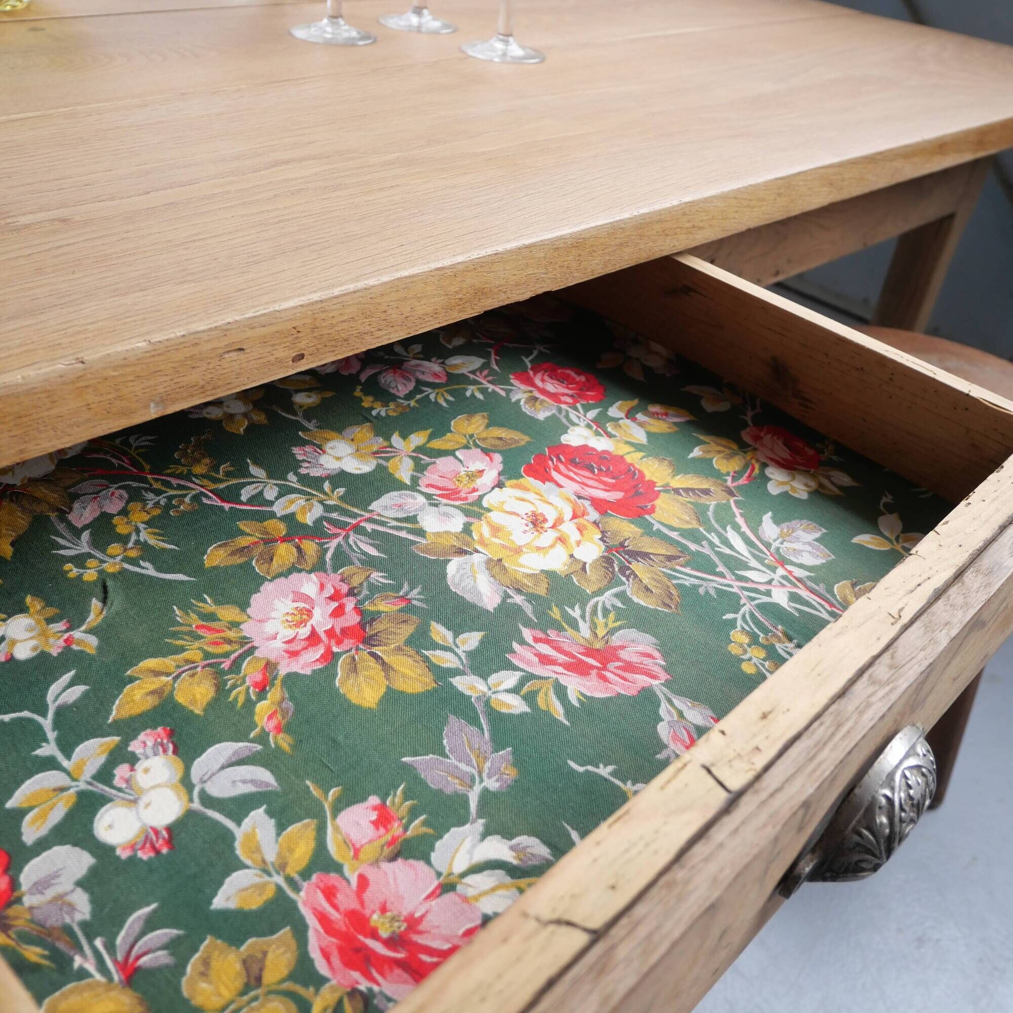 Large oak coffee table