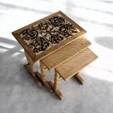vintage nesting tables | side tables | side tables | oak