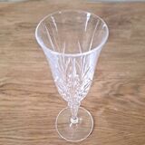 8 flûtes à champagne en cristal
