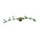 "Paulmann" 1m40 design hanging 6 lights anodized aluminium - 70s