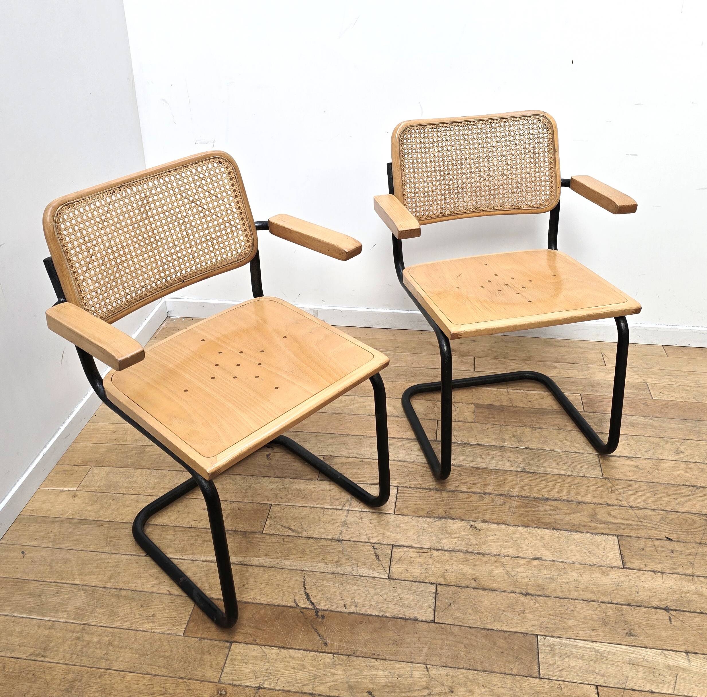 Pair of Cesca B32 chairs